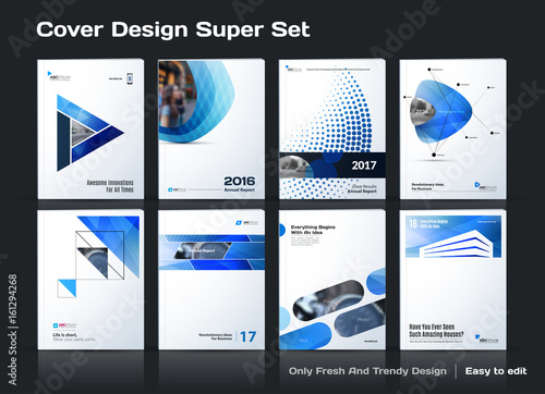 Wallpaper Mural Set of Abstract business design, annual report, vector template brochure. Torontodigital.ca