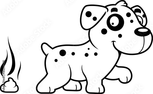 Cartoon Dalmatian Poop