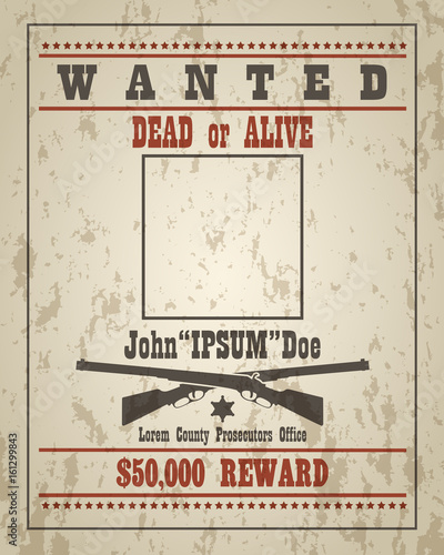 Retro Wanted Poster Template