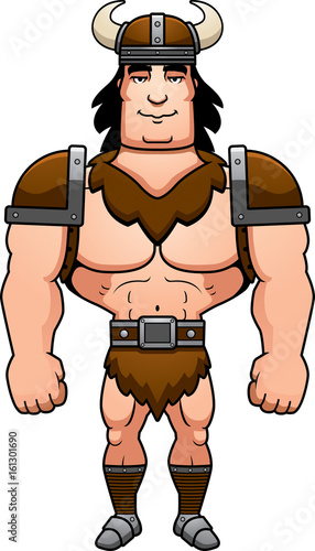 Cartoon Barbarian Smiling