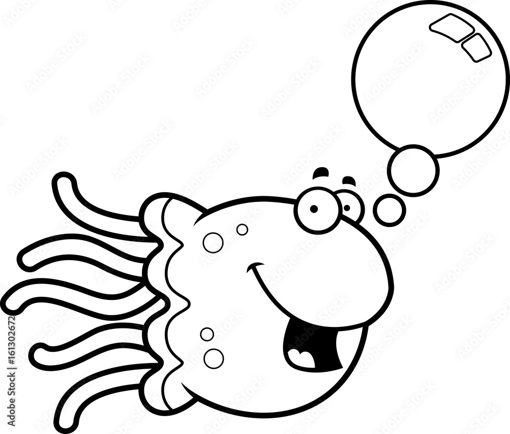 Talking Cartoon Jellyfish