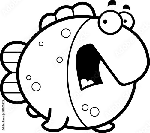 Scared Cartoon Fish