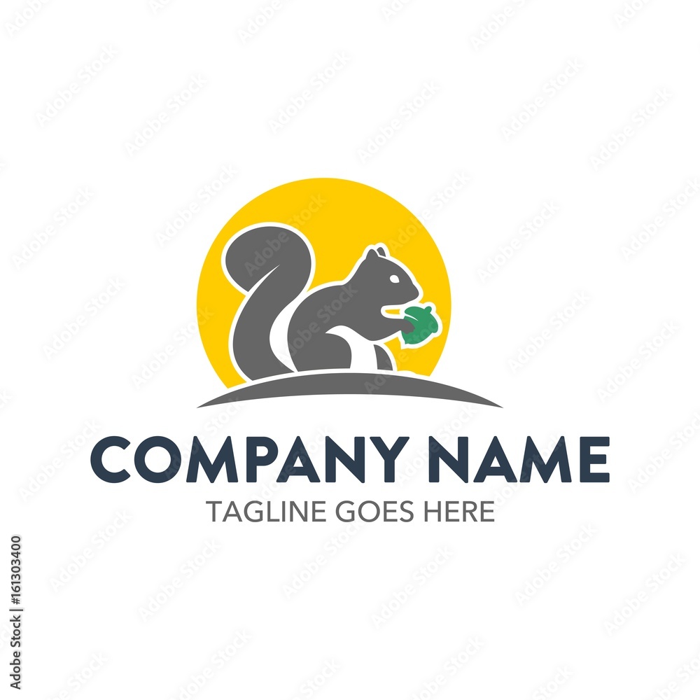 Naklejka premium Squirrel Logo