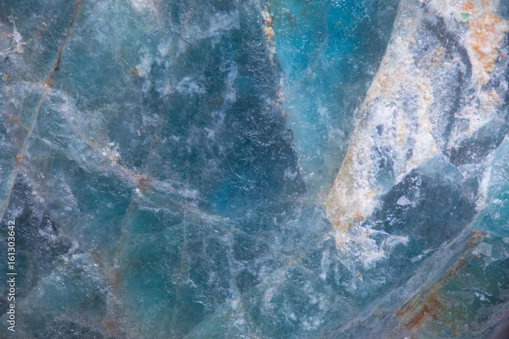 Fototapeta Minerał błękitny kryształ