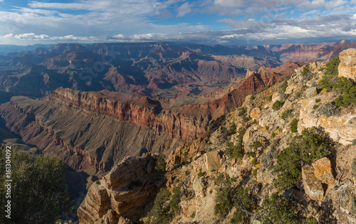 Incredible view from the South Rim of Grand Canyon, Arizona, US