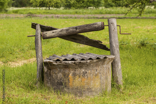 Old well in an abandoned village