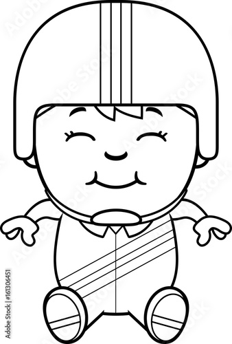 Cartoon Daredevil Sitting