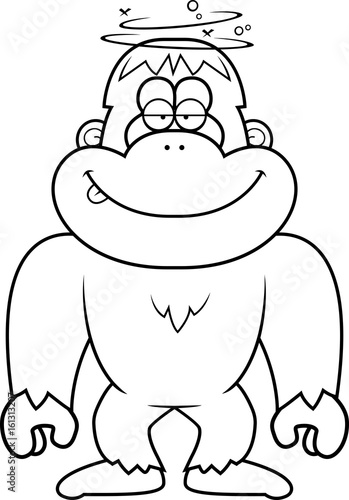 Cartoon Stupid Bigfoot