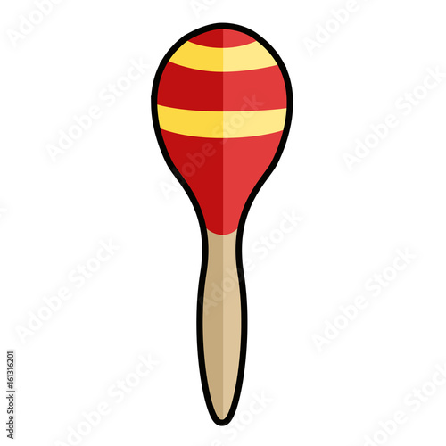 Isolated maraca icon