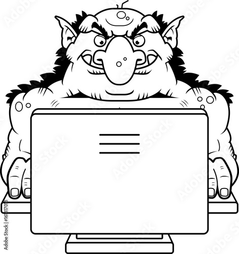 Cartoon Internet Troll