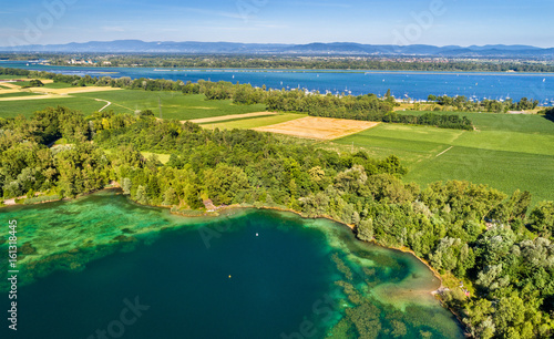 A lake near the Rhine in the south of Strasbourg - Grand Est, France © Leonid Andronov