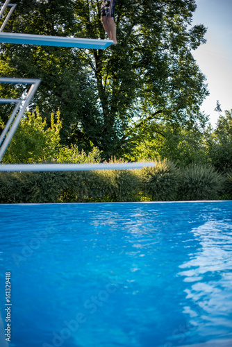 View of diving platform