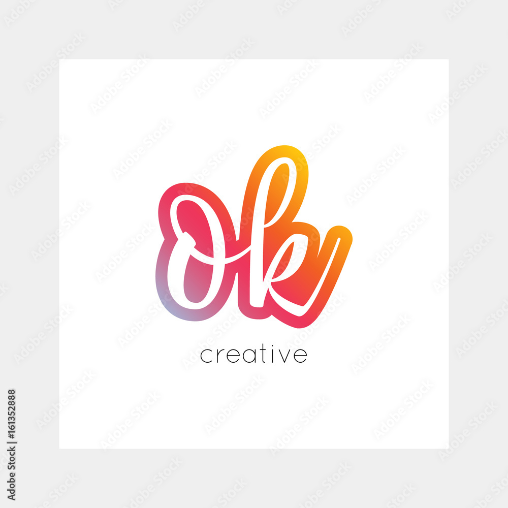 OK logo, vector. Useful as branding, app icon, alphabet combination, clip-art.