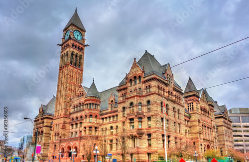 Canvas Print The Old City Hall, a Romanesque civic building and court house in Toronto, Canad