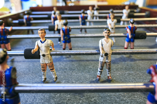 Photography Football toy players Barcelona Real Madrid
