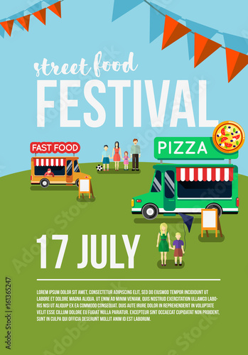 Food truck festival event flyer