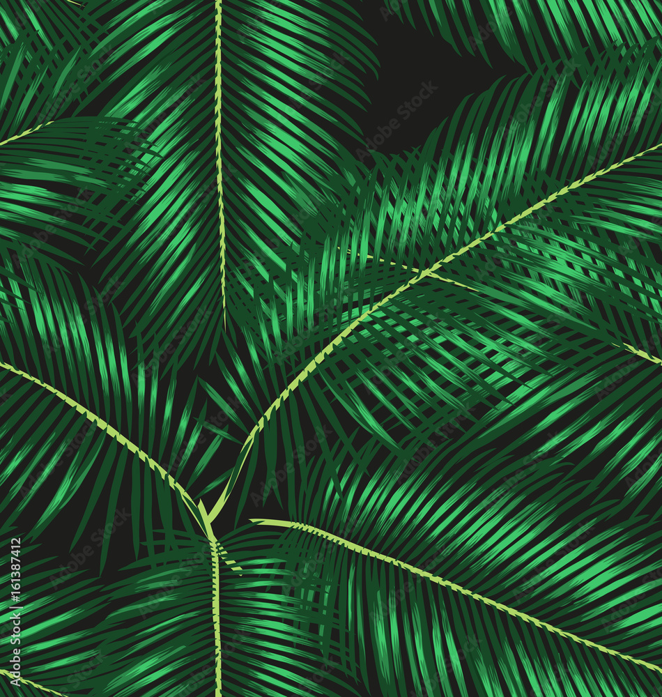 Fototapeta premium leaf seamless pattern