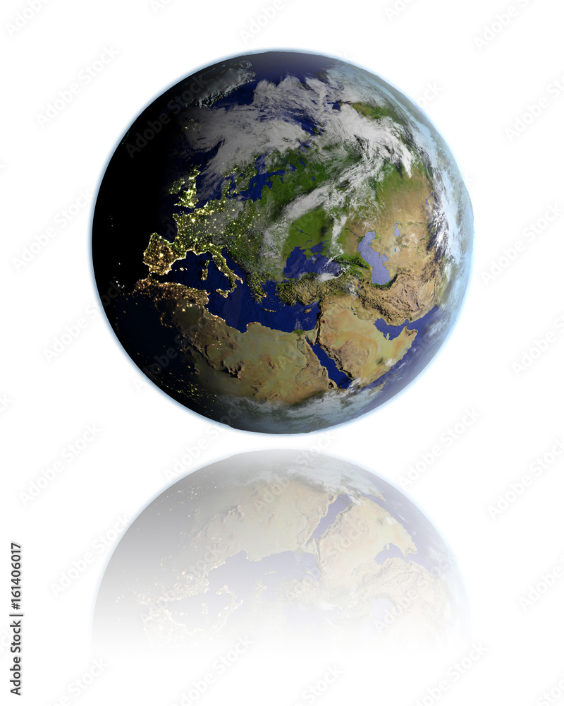 Obraz premium Europe on globe