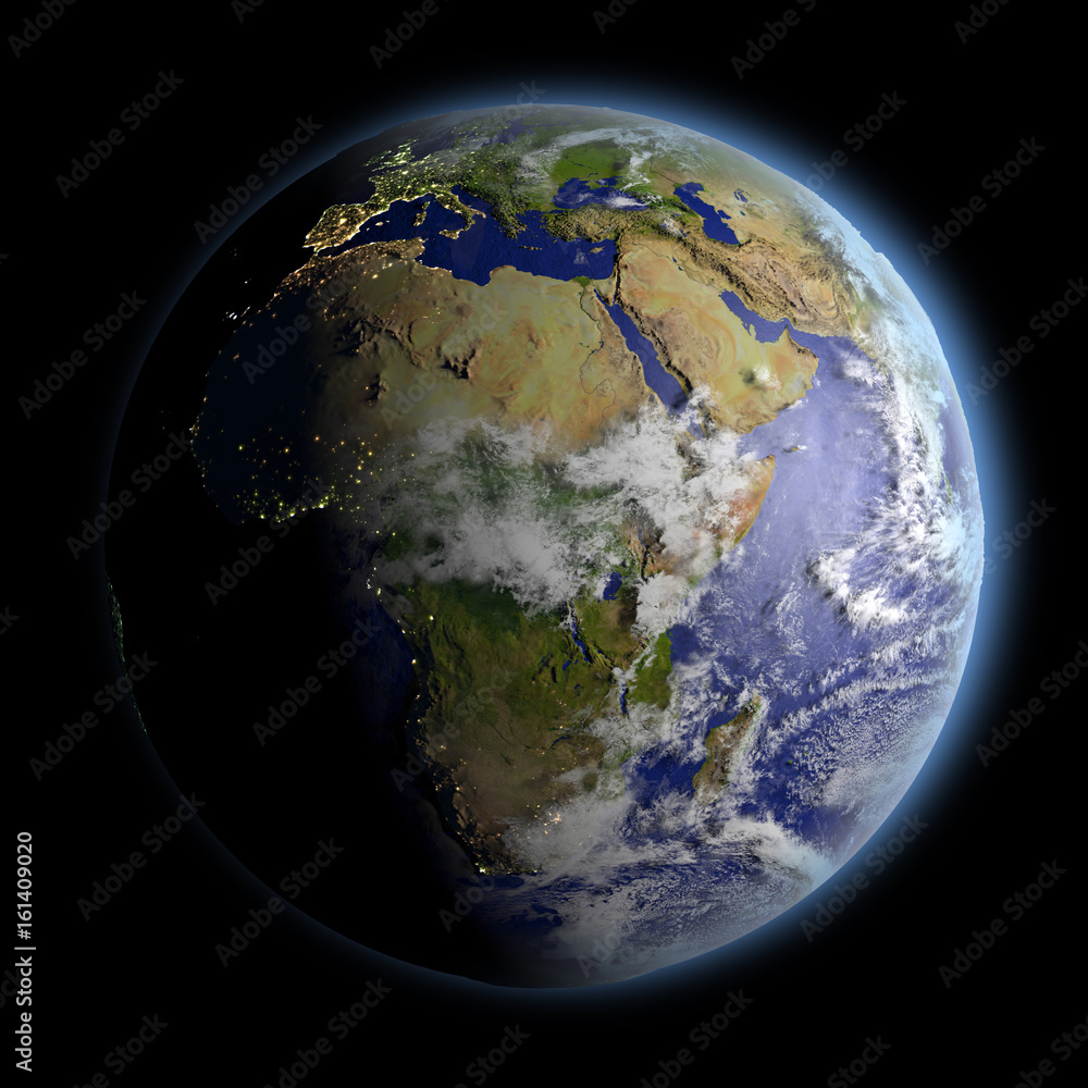 Fototapeta premium Africa from space