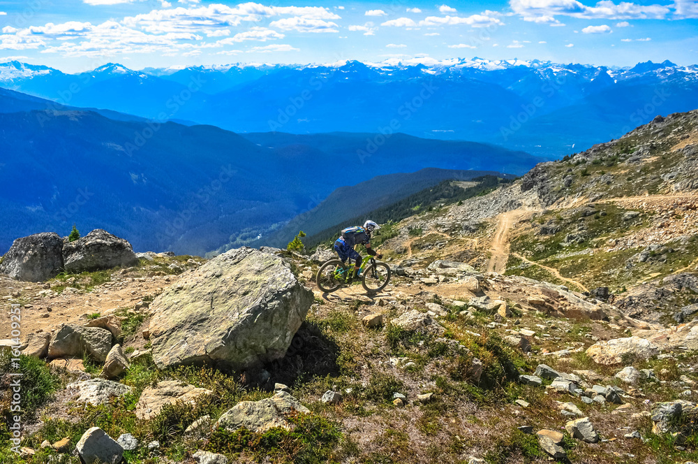 Whistler Mountain Bike Park, BC, Canada - Top of the wolrd trail, July 2016