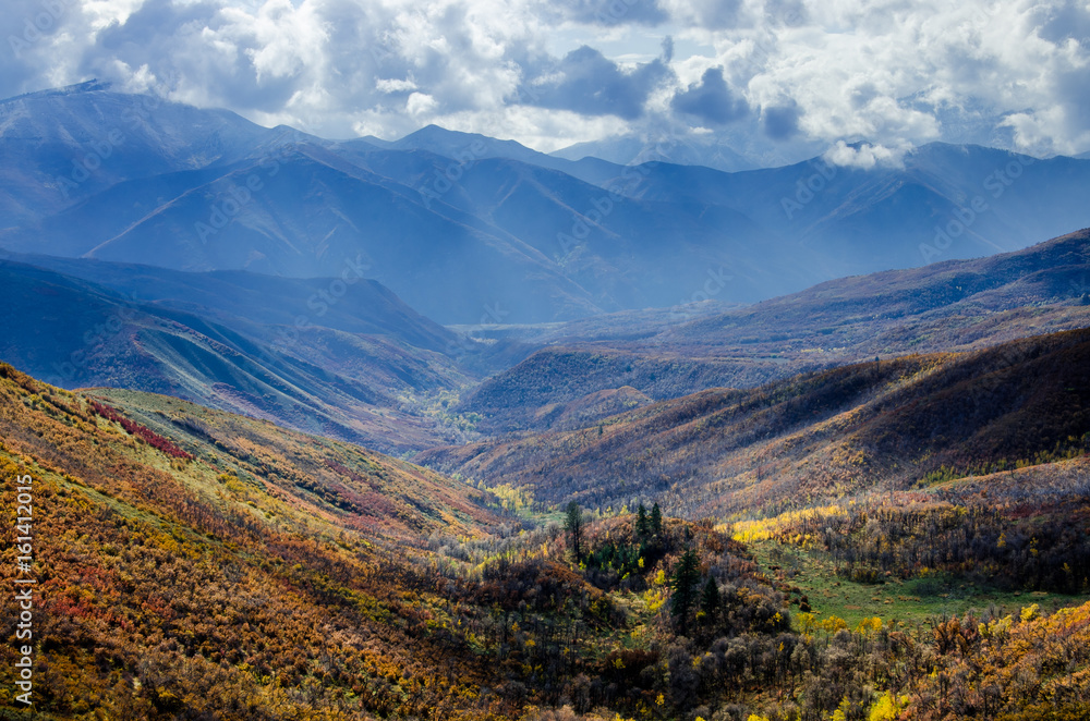 Wasatch Mountains In Fall