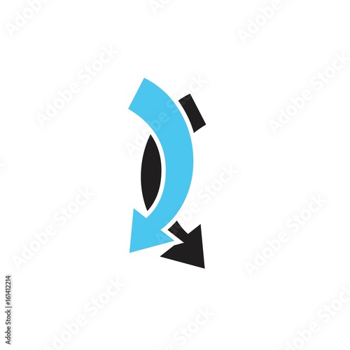 sensitive arrow logo vector