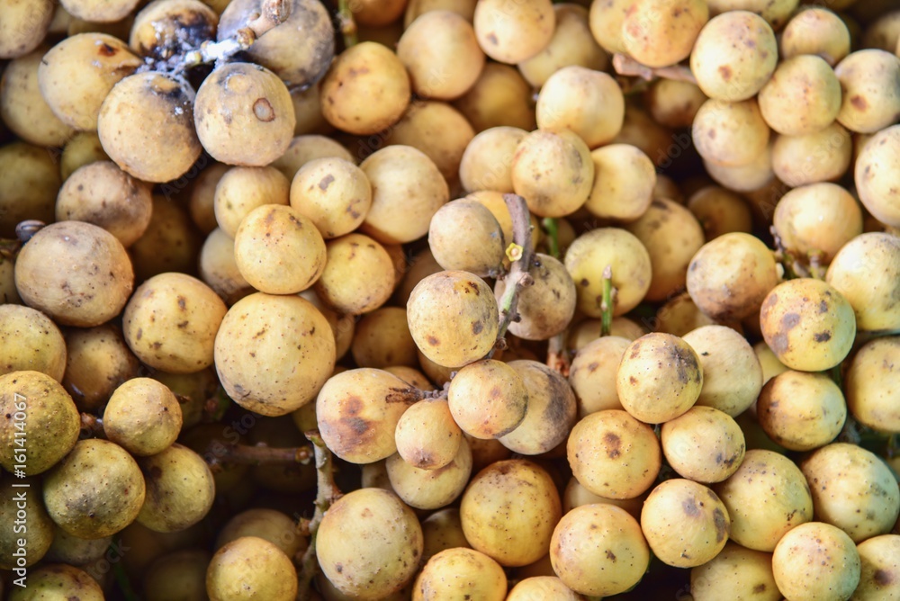Close-Up View of Bunch of Longkong Fruits Close-Up View of Bunch of Longkong Fruits