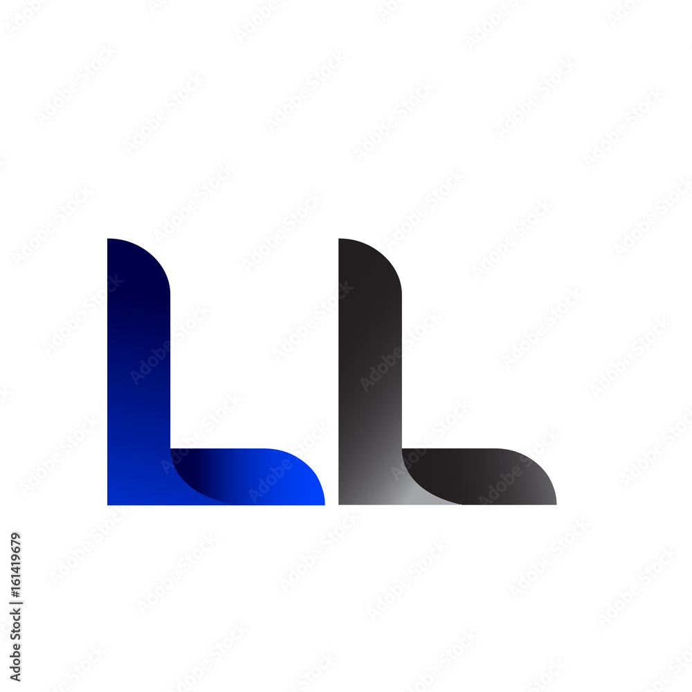 Modern Simple Initial Logo Vector Blue Grey ll Modern Simple Initial Logo Vector Blue Grey ll