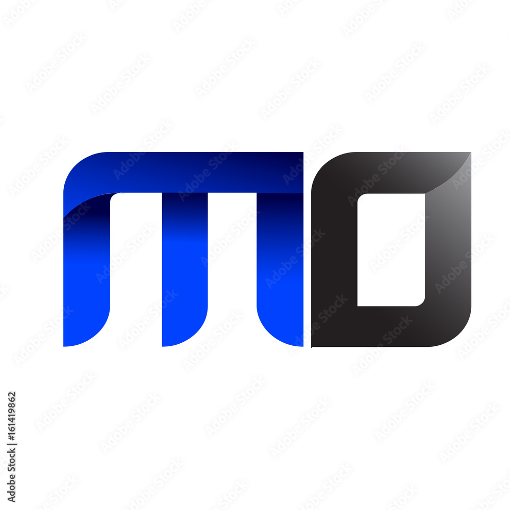 Modern Simple Initial Logo Vector Blue Grey mo Modern Simple Initial Logo Vector Blue Grey mo
