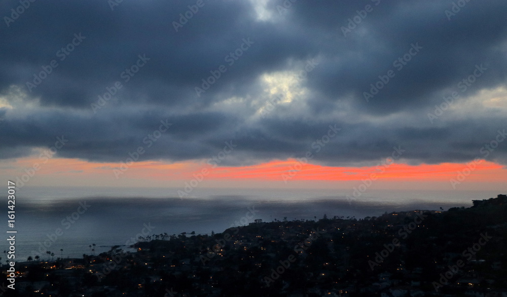 Pacific California sunset