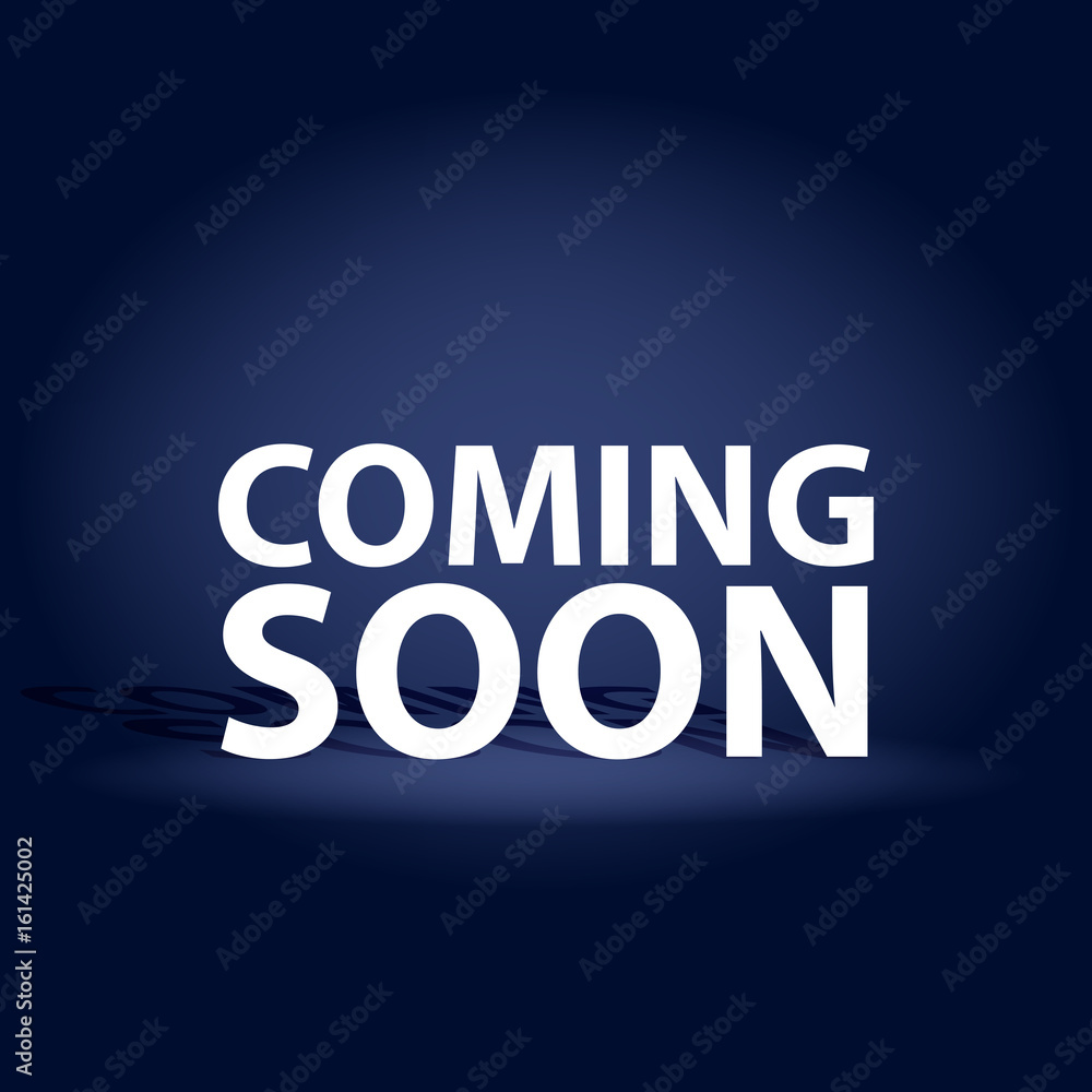 Coming Soon dark realistic poster. Promotion flyer template vector illustration Coming Soon dark realistic poster. Promotion flyer template vector illustration