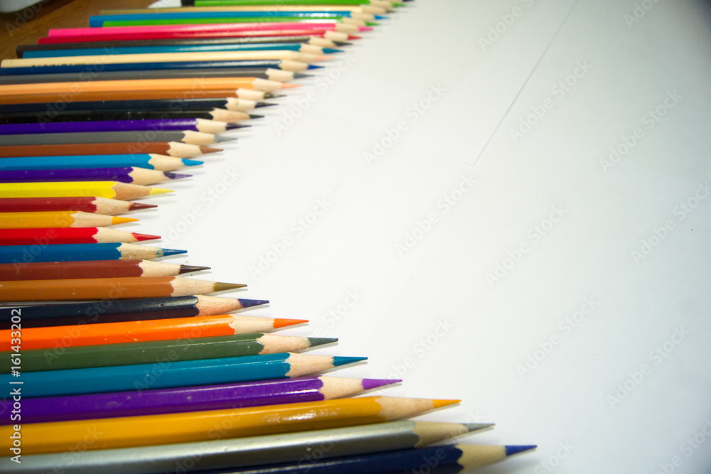 The image is made of crayons. The image is made of crayons.