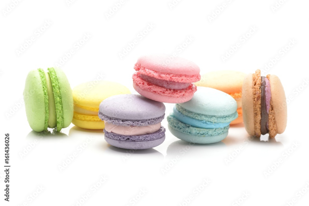 macaroons isolated on white background macaroons isolated on white background