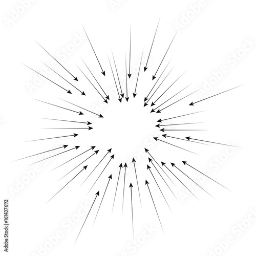 radial arrows
