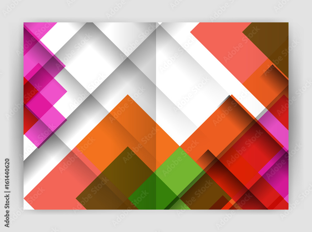 Obraz premium Square design corporate business flyer