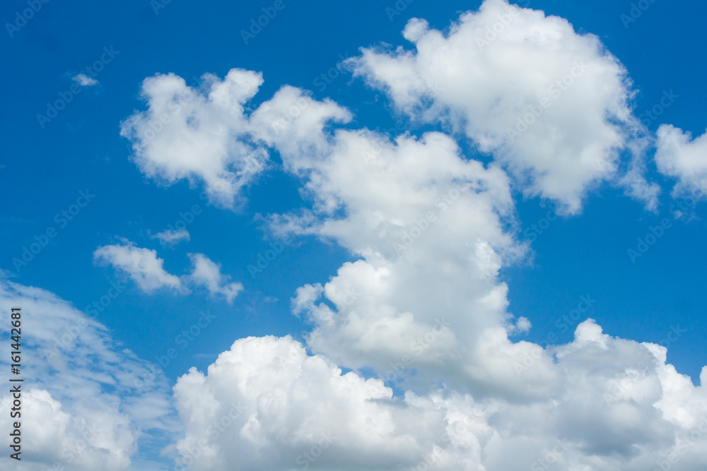 Obraz premium ฺBlue sky with white clouds