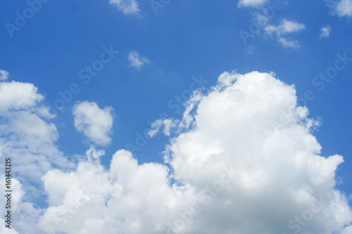    Blue sky with white clouds