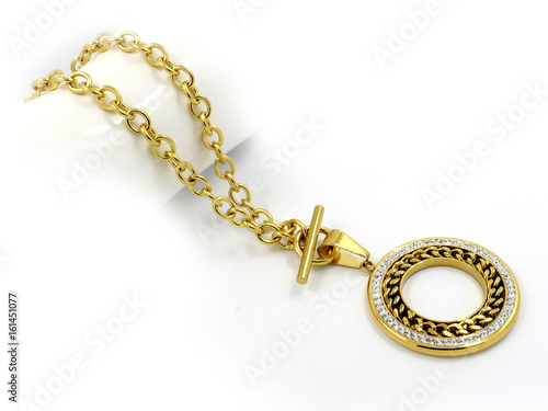 Ladies Necklace - One Color Background
