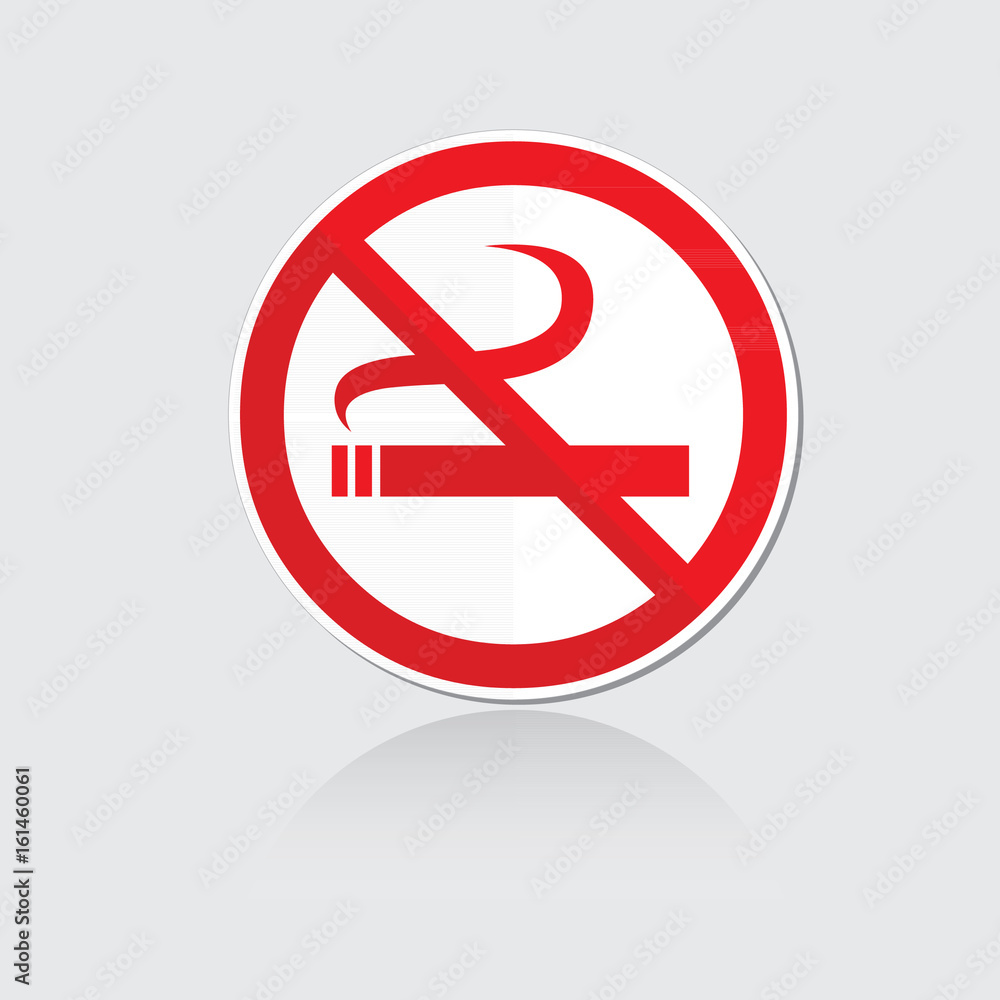 Banner no smoking vector Banner no smoking vector