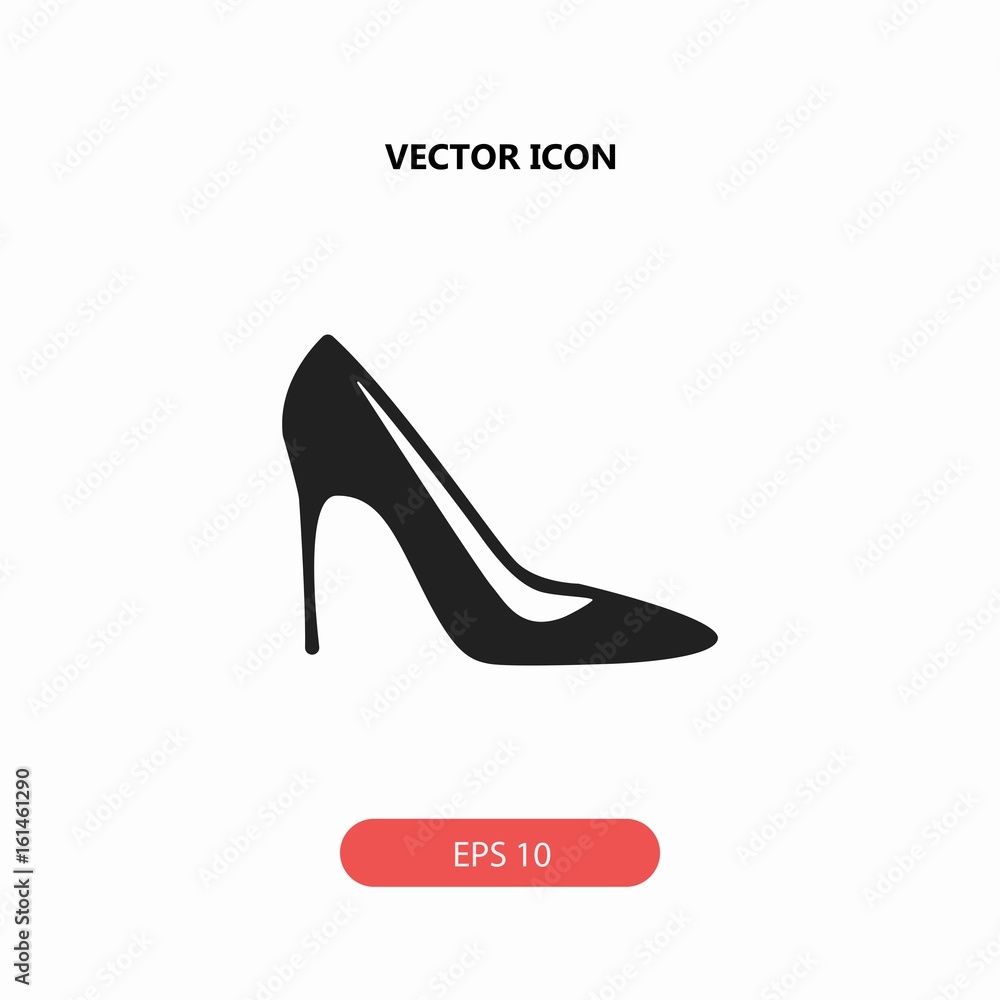 stylish stilettos vector icon stylish stilettos vector icon