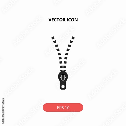 zipper tool vector icon
