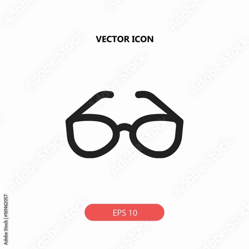 vintage eyeglasses vector icon