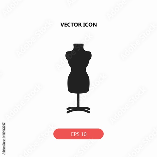 mannequin with stand vector icon