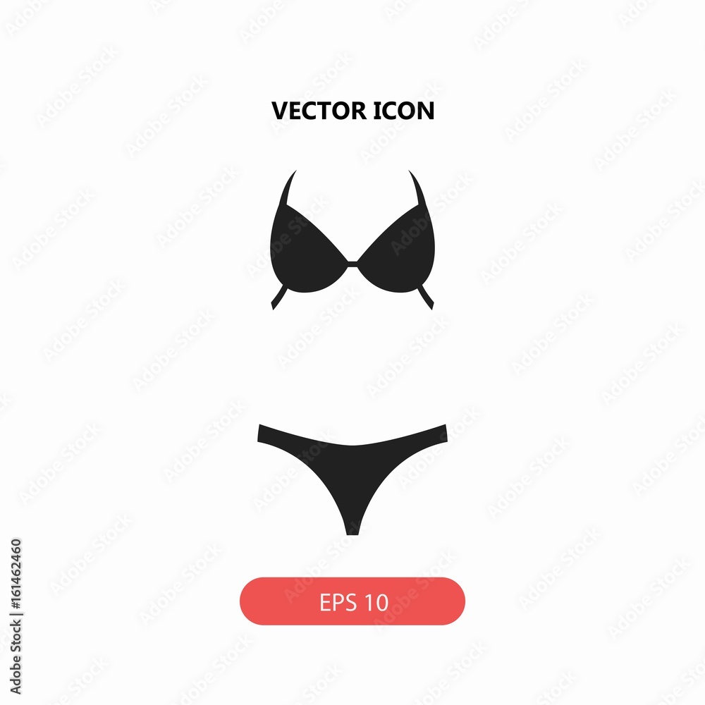 swimsuit vector icon