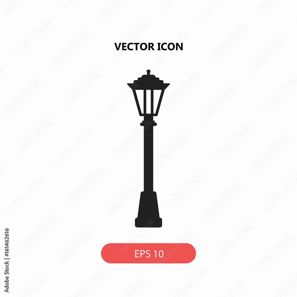 lamp post vector icon lamp post vector icon