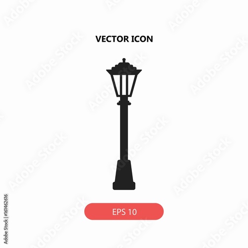 lamp post vector icon