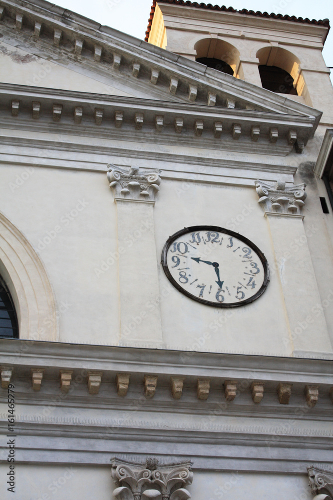 Clock on the wall in Venice