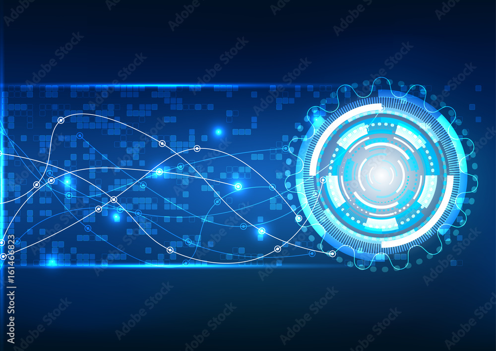 Fototapeta premium vector background abstract technology communication data Science