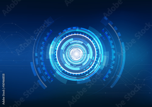 vector background abstract technology communication data Science