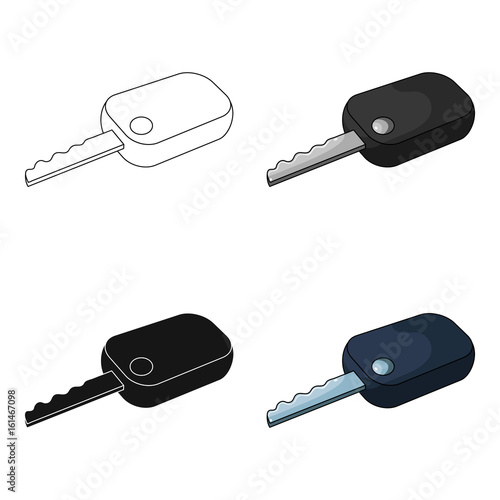 Car key.Car single icon in cartoon style vector symbol stock illustration web.